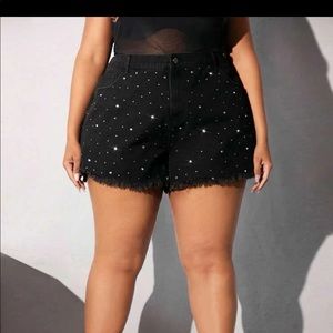 Cute studded black shorts